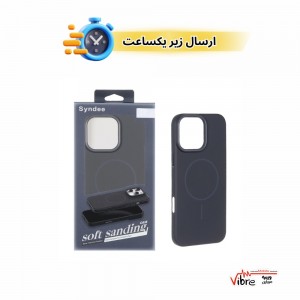 قاب اورجینال Syndee پشت سخت MagSafe مدل Apple iPhone 16 Pro Max - مشکی (پک دار)
