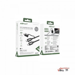 کابل شارژ و انتقال داده مدل Charging Data Cable C20-01 USB-C to Lightning / USB-C