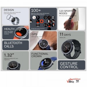 ساعت هوشمند 45 میلی‌متری ناتینگ مدل CMF Watch Pro 2 با بند سیلیکونی