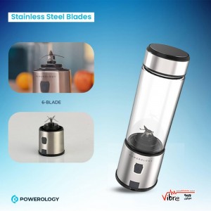 مخلوط‌کن و جویسر قابل حمل پاورولوجی مدل Powerology 6 Blades Portable