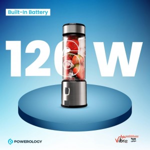 مخلوط‌کن و جویسر قابل حمل پاورولوجی مدل Powerology 6 Blades Portable