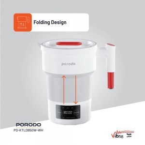 کتری برقی تاشو پرودو مدل Porodo Lifestyle Portable Folding Electric Kettle