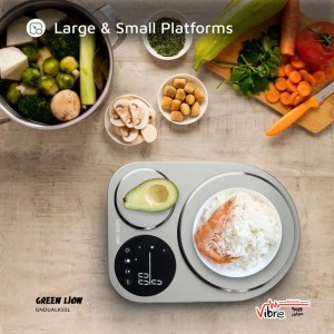 ترازوی آشپزخانه دوکاره گرین لاین مدلGreen Lion Dual Kitchen Scale - Silver