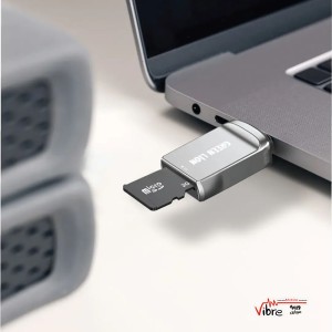 مبدل  MICRO SD به USB-C مدل Green Lion SD Card Reader USB-C to Micro SD - Silver