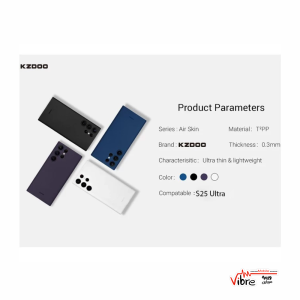 قاب Original KZDoo Air Skin مدل Samsung Galaxy S25 Ultra - مشکی (پک دار) - NTC