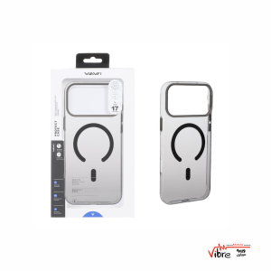 قاب اورجینال VAWI کریستالی MagSafe لنز فلزی Apple iPhone 17 Pro Max - مشکی (پک دار)