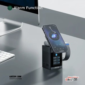 استند شارژر بی‌سیم گرین لاین با صفحه نمایش LCD و بلندگو مدل Green Lion Smart Station Pro LCD Wireless Charger with Speaker
