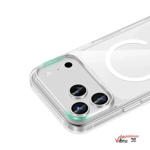 قاب شفاف مگسیف گرین لاین ۱۷ پرومکس مدل  Green Lion MagSafe Crystal Clear Case for iPhone 17 promax