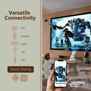 پروژکتور هوشمند فول‌اچ‌دی پرودو مدل Porodo Lumacast Smart Full HD Projector7