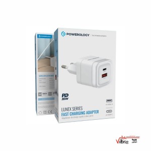 شارژر دیواری پاورولوژی مدل Powerology Lunex Fast Charger 35W