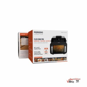 سرخ کن بدون روغن پرودو فلکسی کوک پرو مدل Porodo Flexi Cook Pro Indoor Grill, Pizza Oven, Air Fryer