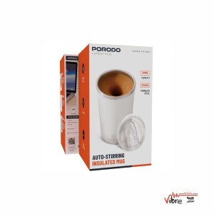 ماگ دوجداره همزن اتومات پرودو مدل Porodo Auto-Stirring Insulated Mug 400ML