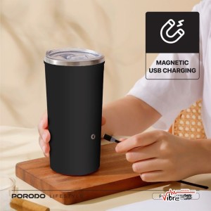 ماگ دوجداره همزن اتومات پرودو مدل Porodo Auto-Stirring Insulated Mug 400ML