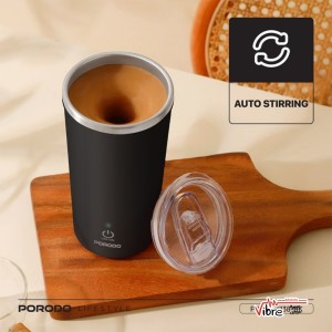 ماگ دوجداره همزن اتومات پرودو مدل Porodo Auto-Stirring Insulated Mug 400ML