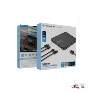 پاوربانک Powerology VoltStream 20000mAh (شارژ سریع 100W) – مشکی