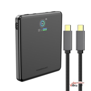 پاوربانک Powerology VoltStream 20000mAh (شارژ سریع 100W) – مشکی