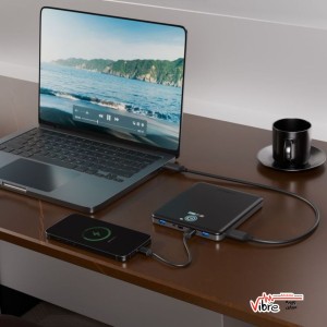 پاوربانک Powerology VoltStream 20000mAh (شارژ سریع 100W) – مشکی