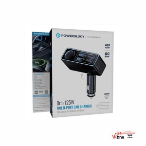 شارژر فندکی خودرو پاورولوژی مدل Powerology Brio 125W Multi-Port Car Charger