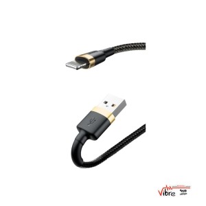 کابل تبدیل USB به Lightning برند بیسوس مدل Baseus cafule Cable USB For Lightning 2.4A 1m Gold + Blue