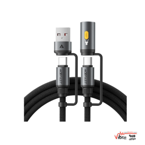 کابل Type-C به Type-C چندکاره ایس فست ACEFAST J5 Acewire Pro طول 1.2 متر توان 60 وات