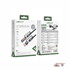 کابل Type-C به Type-C چندکاره ایس فست ACEFAST J6 Acewire Pro طول 1.2 متر توان 60 وات