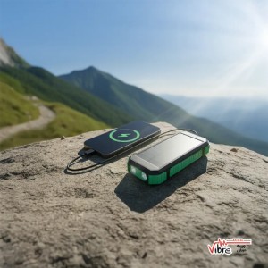 پاوربانک خورشیدی گرین لاین مدل Green Lion Solar Flex ظرفیت 20000mAh – سبز/مشکی