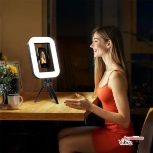 رینگ لایت ولاگری دستی پرودو مدل PorodoHandheld Ring Grip Camera & Phone Vlogging Light