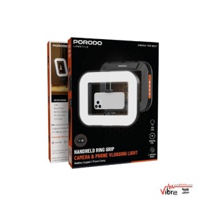 رینگ لایت ولاگری دستی پرودو مدل PorodoHandheld Ring Grip Camera & Phone Vlogging Light