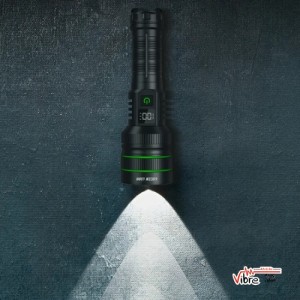چراغ قوه حرفه‌ای گرین لاین مدل Green Lion Hyper Ray Pro LED Torch Black
