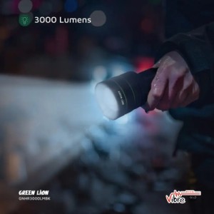 چراغ قوه حرفه‌ای گرین لاین مدل Green Lion Hyper Ray Pro LED Torch Black
