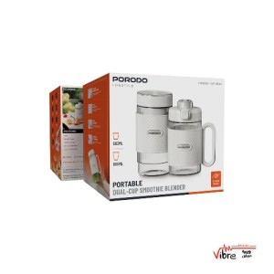 مخلوط‌کن شارژی دو لیوانه پرودو مدل Porodo Portable Dual-Cup Smoothie Blender