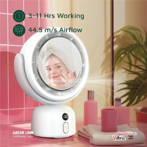 آینه آرایشی فن‌دار گرین لاین مدل Green Lion Makeup Mirror Fan