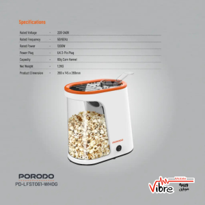 دستگاه پاپ‌کورن‌ساز پرودو  مدل Porodo Air Popped Popcorn Maker