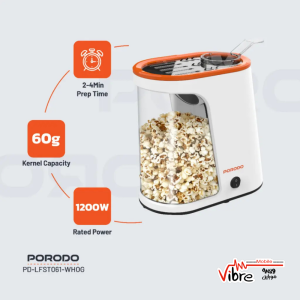 دستگاه پاپ‌کورن‌ساز پرودو  مدل Porodo Air Popped Popcorn Maker