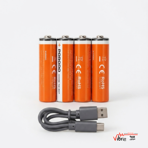 باتری قلمی لیتیومی شارژی  پرودو مدل Porodo AA Lithium USB-C Rechargeable