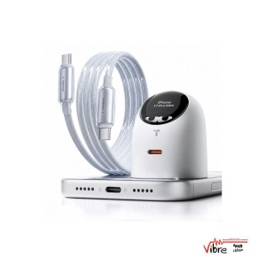 شارژر هوشمند 45 وات توراس مدل TORRAS FlashEye-Dot Smart Display GaN Charger