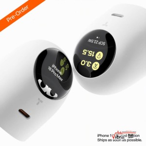 شارژر هوشمند 45 وات توراس مدل TORRAS FlashEye-Dot Smart Display GaN Charger