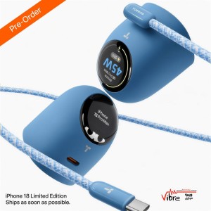 شارژر هوشمند 45 وات توراس مدل TORRAS FlashEye-Dot Smart Display GaN Charger