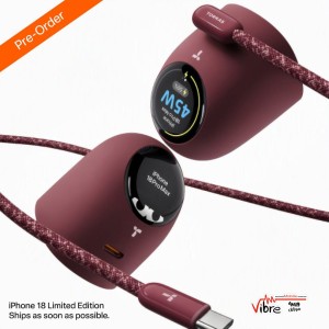شارژر هوشمند 45 وات توراس مدل TORRAS FlashEye-Dot Smart Display GaN Charger