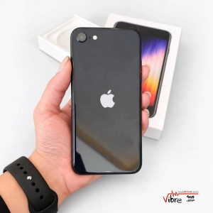 گوشی موبایل اپل iPhone SE 2022 LLA کارکرده مشکی – سلامت باتری 77٪