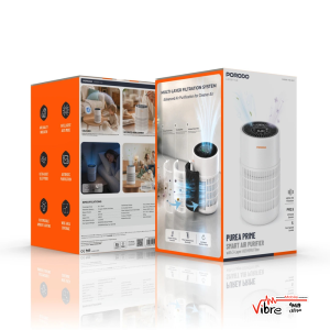 دستگاه تصفیه هوای هوشمند پرودو مدل Porodo Lifestyle Purea Prime Smart Air Purifier با فیلتر H13