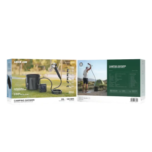 دوش کمپینگ شارژی گرین لاین مدل Green Lion Camping Shower با مخزن 20 لیتری و نمایشگر دیجیتال