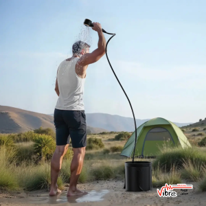 دوش کمپینگ شارژی گرین لاین مدل Green Lion Camping Shower با مخزن 20 لیتری و نمایشگر دیجیتال