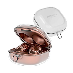 قاب محافظ و کاور شیشه ای کیس شارژ هدفون سامسونگ مدل های گلکسی بادز 2، پرو، لایو buds galaxy buds 2/live/pro Cover