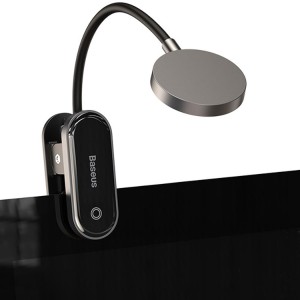 چراغ مطالعه و چراغ خواب گیره ای بیسوس Baseus Comfort Reading Mini Clip Lamp با قابلیت شارژ و تنظیم نور