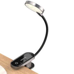 چراغ مطالعه و چراغ خواب گیره ای بیسوس Baseus Comfort Reading Mini Clip Lamp با قابلیت شارژ و تنظیم نور
