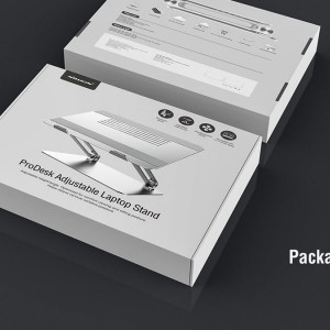 پایه نگهدارنده لپ تاپ نیلکین مدل ProDesk Adjustable آلومینیومی با روکش از جنس سیلیکون