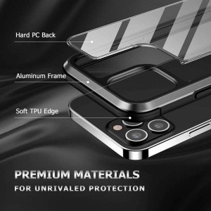 کاور گوشی و قاب محافظ شفاف گرین لاین مدل Hibrido Shield مناسب گوشی موبایل اپل iPhone 13 Pro Max