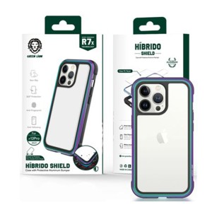 کاور گوشی و قاب محافظ شفاف گرین لاین مدل Hibrido Shield مناسب گوشی موبایل اپل iPhone 13 Pro