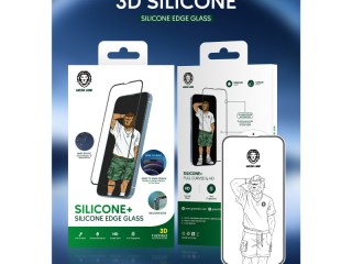 محافظ صفحه نمایش و گلس سیلیکونی گرین مدل +Silicone مناسب برای گوشی آیفون 13 و 13 پرو  اورجینال